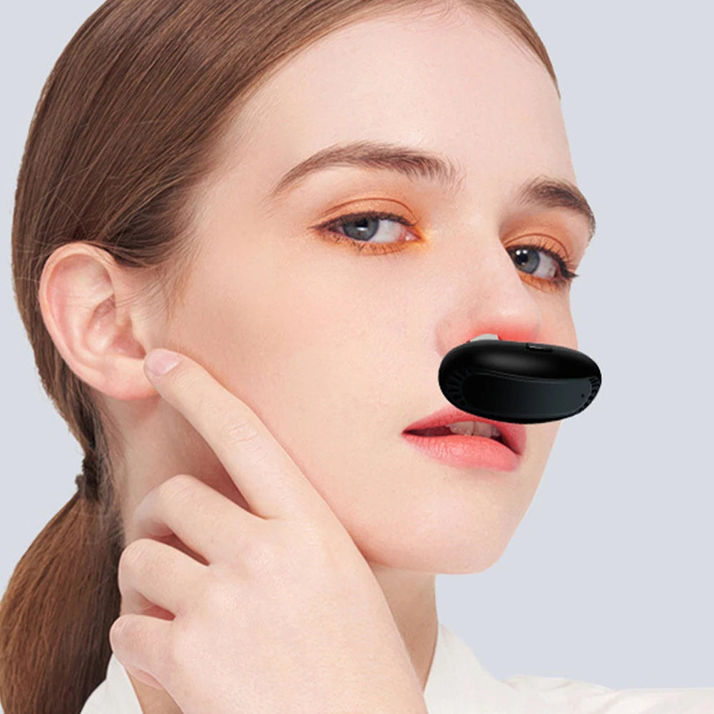 Cordless Red Light Nasal Therapy Device Rhinitis Relief Tool Low Frequency Pulse Nose Massage for Improving Nasal Ventilation